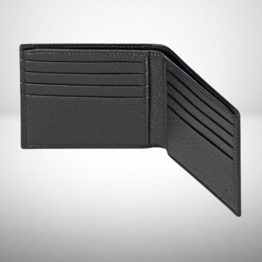 GUCCI BI-FOLD LEATHER WALLET WITH HORSEBIT - NEW - Picture 5 of 7